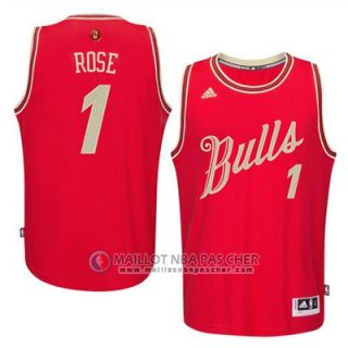 Maillot Rose Chicago Bulls Noël #1 Rouge