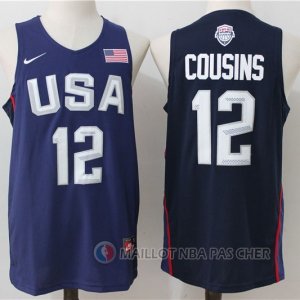 Maillot NBA Twelve USA Dream Team Cousins 12# Bleu