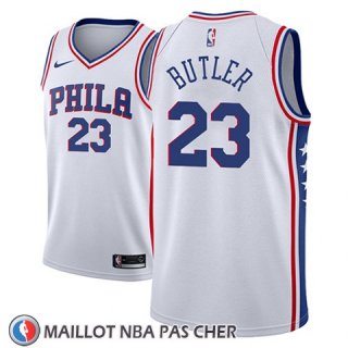 Maillot Philadelphia 76ers Jimmy Butler No 23 Association 2018-19 Blanc