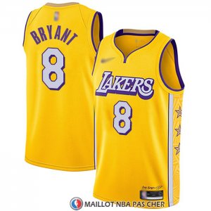 Maillot Los Angeles Lakers Kobe Bryant Ville Edition Jaune