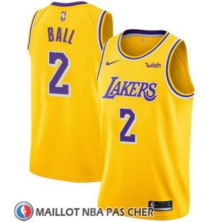 Maillot Los Angeles Lakers Lonzo Ball No 2 Icon 2018 Jaune