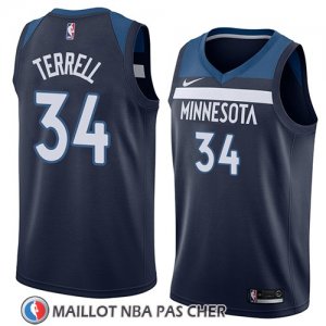 Maillot Minnesota Timberwolves Jared Terrell No 34 Icon 2018 Bleu