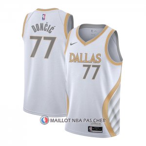 Maillot Dallas Mavericks Luka Doncic Ville 2020-21 Blanc