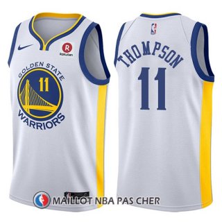 Maillot Golden State Warriors Klay Thompson 11 2017-18 Blanc