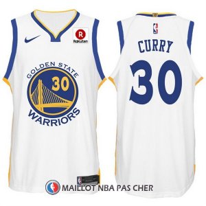 Nike Maillot Golden State Warriors Curry 30 2017-18 Blanc