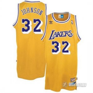 Maillot Los Angeles Lakers retro Johnson #32 Orangee