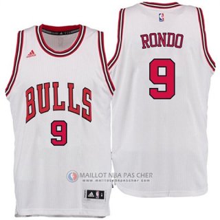 Maillot Chicago Bulls Rondo 9# Blanc