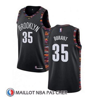 Maillot Brooklyn Nets Kevin Durant Ciudad 2019-20 Noir