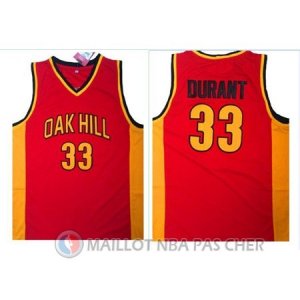 Maillot NBA NCAA Ecole Secondaire Durant 33# Rouge