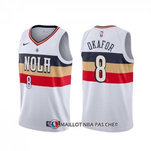 Maillot New Orleans Pelicans Jahlil Okafor Earned Blanc