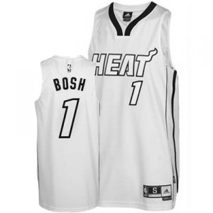Maillot Bosh Miami Heat #1 Blanc