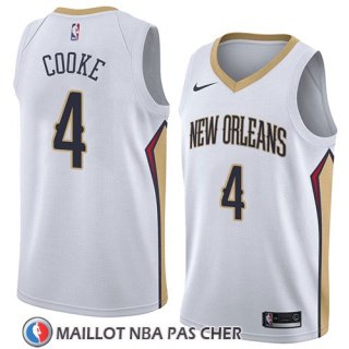 Maillot New Orleans Pelicans Charles Cooke No 4 Association 2018 Blanc