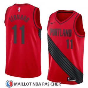 Maillot Portland Trail Blazers Meyers Leonard No 11 Statement 2018 Rouge