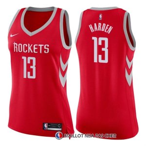 Maillot Femme Houston Rockets James Harden Icon 2017-18 13 Rouge