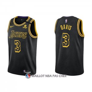 Maillot Los Angeles Lakers Anthony Davis NO 3 Mamba 2021-22 Noir