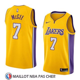 Maillot Los Angeles Lakers Javale Mcgee No 7 Icon 2018 Jaune