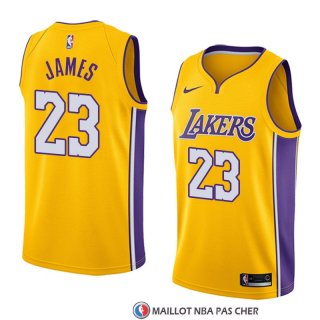 Maillot Los Angeles Lakers Lebron James 23 Icon 2017-18 Jaune