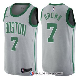 Maillot Boston Celtics Jaylen Brown Ville 7 Gris