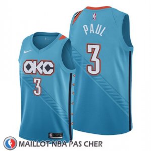 Maillot Oklahoma City Thunder Chris Paul Ville Bleu