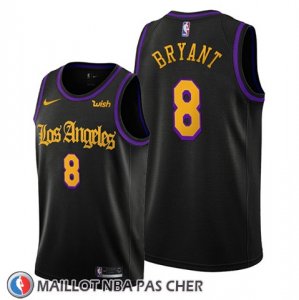 Maillot Los Angeles Lakers Kobe Bryant Ville 2019-20 Noir