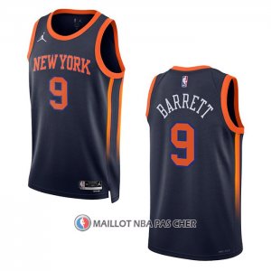 Maillot New York Knicks Rj Barrett NO 9 Statement 2022-23 Noir