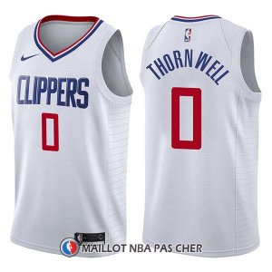Maillot Los Angeles Clippers Sindarius Thornwell Association 0 2017-18 Blanc