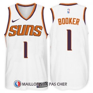 Maillot Phoenix Suns Devin Booker 1 2017-18 Blanc