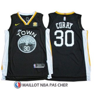 Maillot Golden State Warriors Curry 30 2017-18 Noir