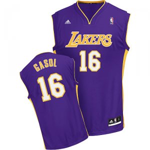 Maillot Pourpre Gasol Los Angeles Lakers Revolution 30