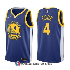Maillot Golden State Warriors Quinn Cook Icon 4 2017-18 Bleu