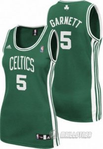 Maillot Femme de Garnett Boston Celtics #5 Verte