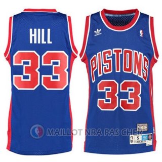 Maillot NBA Hill Detroit Pistons Bleu