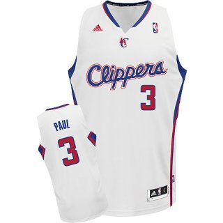 Maillot Blanc Paul Los Angeles Clippers #3 Revolution 30