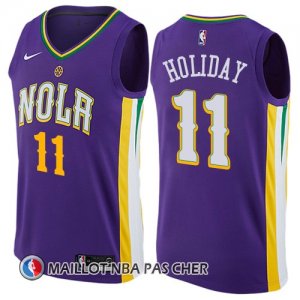 Maillot New Orleans Pelicans Holiday 11 Ciudad 2017-18 Volet