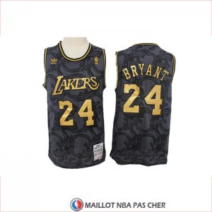 Maillot Los Angeles Lakers Kobe Bryant Hardwood Classics Noir