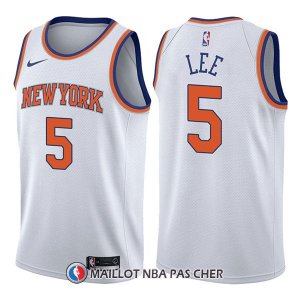 Maillot New York Knicks Courtney Lee Association 5 2017-18 Blanc