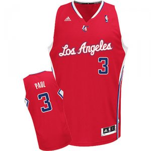 Maillot Rouge Paul Los Angeles Clippers #3 Revolution 30