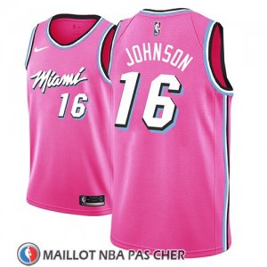 Maillot Miami Heat James Johnson Earned 2018-19 Rosa