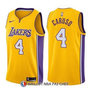 Maillot Los Angeles Lakers Alex Caruso Icon 4 2017-18 Or