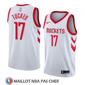 Maillot Houston Rockets P.j. Tucker No 17 Association 2018 Blanc