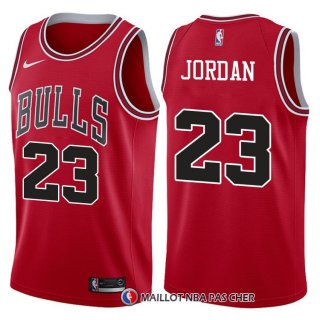 Maillot Authentique Chicago Bulls Jordan 2017-18 23 Rouge