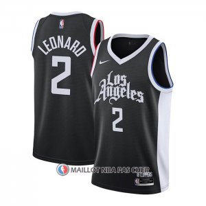 Maillot Los Angeles Clippers Kawhi Leonard Ville 2020-21 Noir