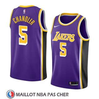 Maillot Los Angeles Lakers Tyson Chandler No 5 Statement 2018 Volet