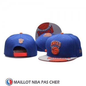 Casquette New York Knicks Snapback Gris Bleu