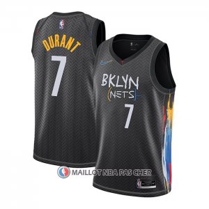 Maillot Brooklyn Nets Kevin Durant Ville 2020-21 Noir