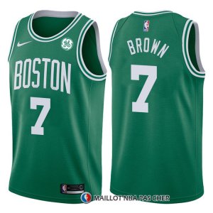 Maillot Authentique Boston Celtics Brown 2017-18 7 Vert
