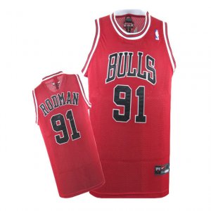 Maillot Chicago Bulls Rodman #91 Rouge