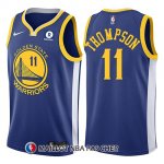 Maillot Golden State Warriors Klay Thompson 11 2017-18 Bleu