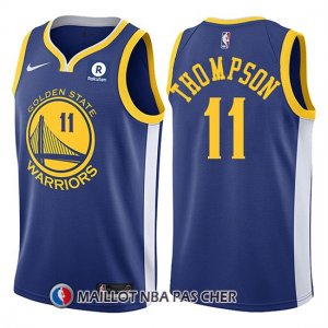 Maillot Golden State Warriors Klay Thompson 11 2017-18 Bleu