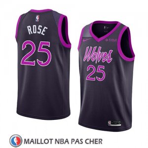 Maillot Minnesota Timberwolves Derrick Rose No 25 Ciudad 2018-19 Volet